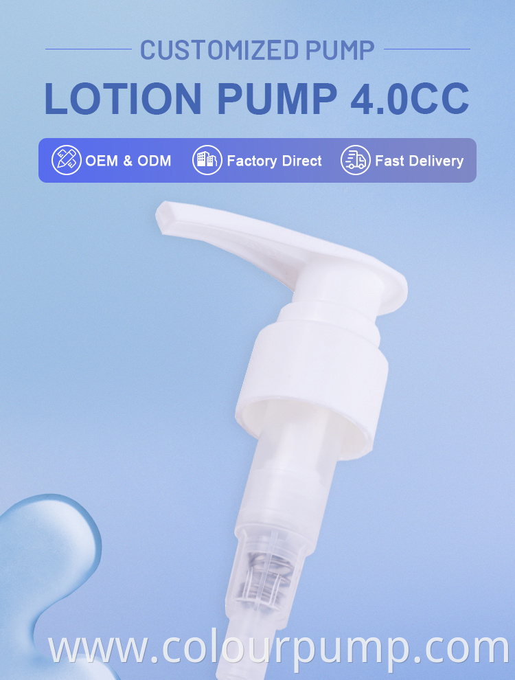 Professional 28410 Plastic Bottle Foam Soap Pump White Lotion Pump